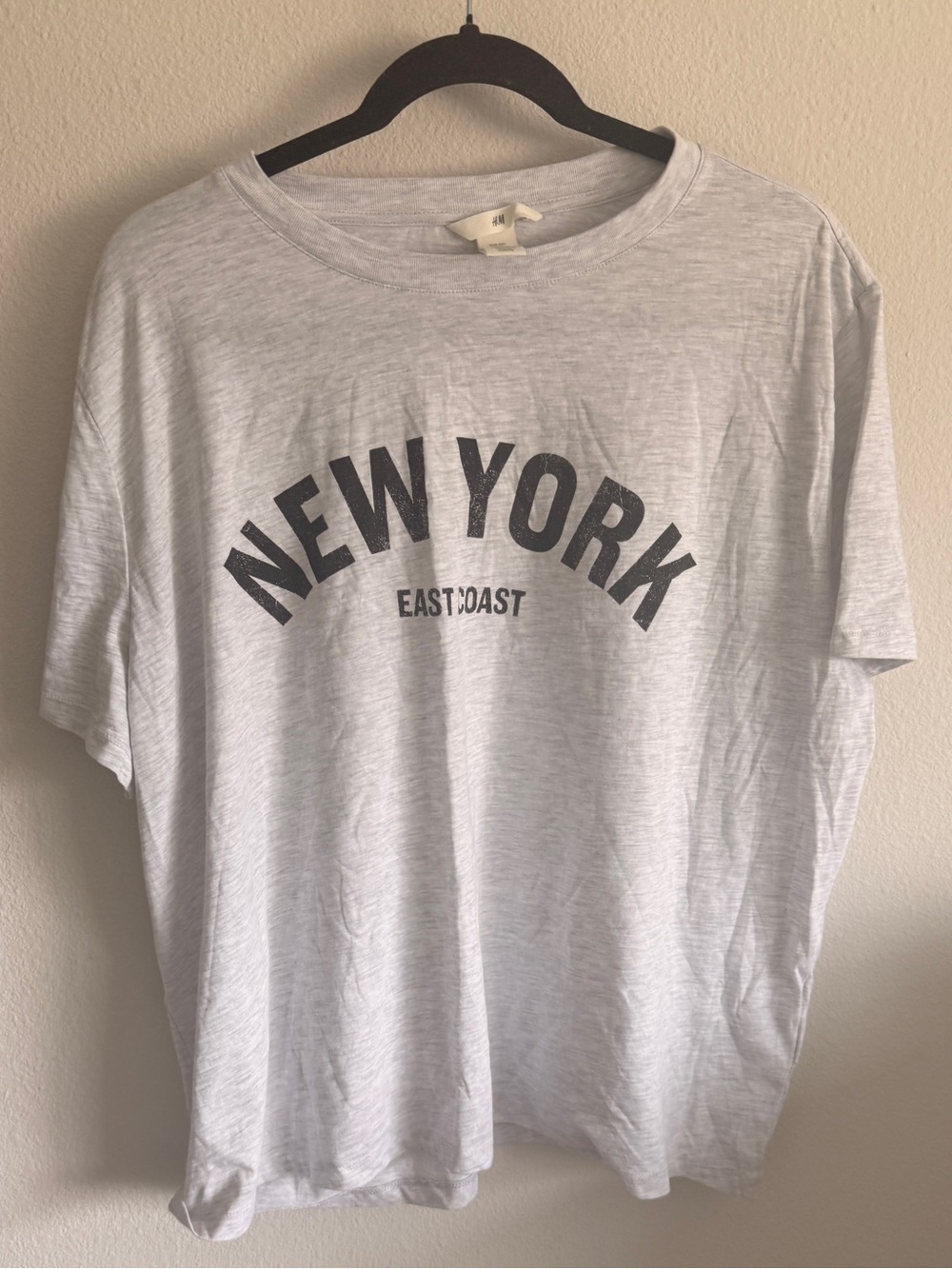 New York East Coast Graphic Tee - Light Gray